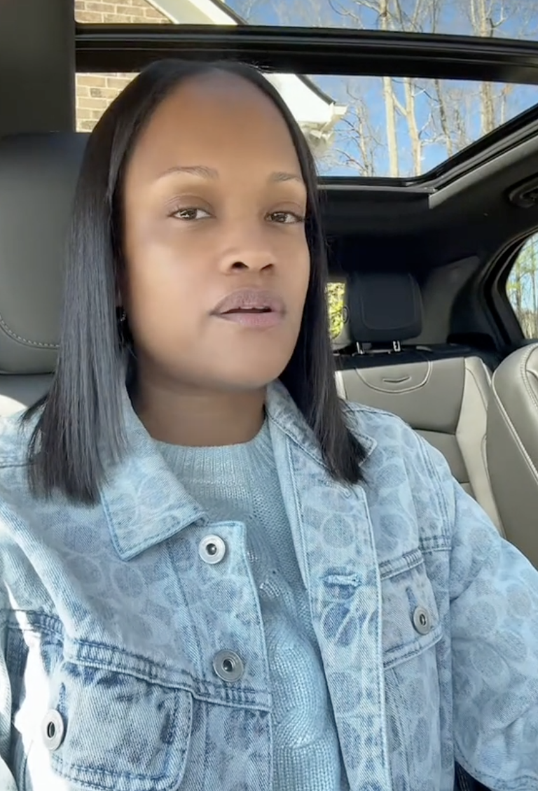 woman talking about loaner cars